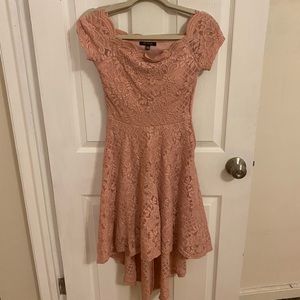 City Studio Rose Gold Mini/ Midi Dress